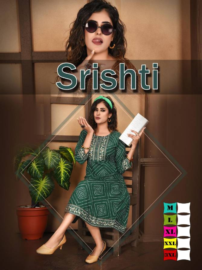 Beauty Srishti Heavy Fancy Wear Wholesale Cotton Anarkali Kurtis Catalog